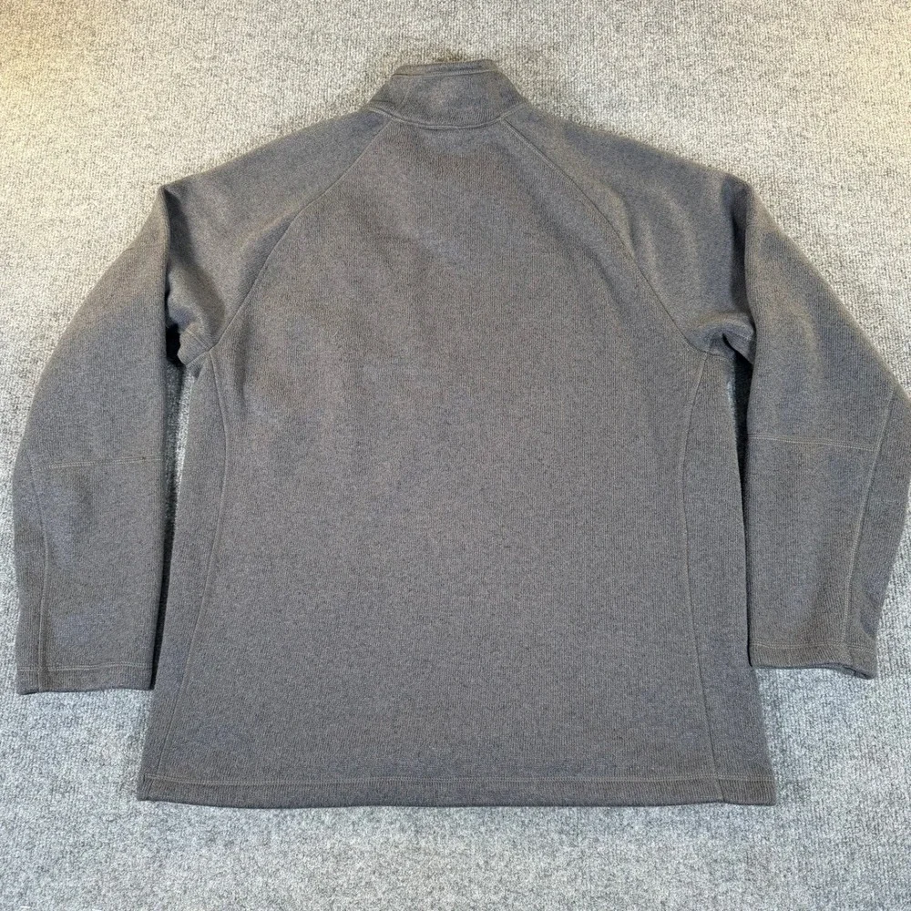 The North Face Mens Gordon Lyons 1/4 Zip Fleece Pullover Gray Large #3339